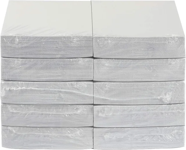 Amazon Basics Blank Index Cards, White, 3" x 5", 1000 Count (10 Pack of 100), 7.5 pt. Paper Weight